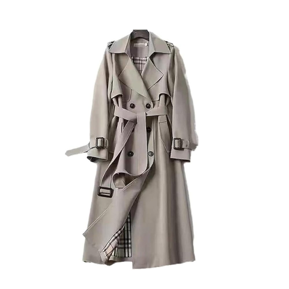 Women’s Classic Trench Coat – Double-Breasted Tailored Fit