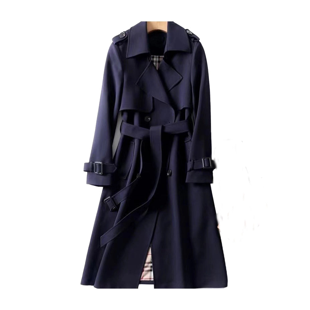 Women’s Classic Trench Coat – Double-Breasted Tailored Fit