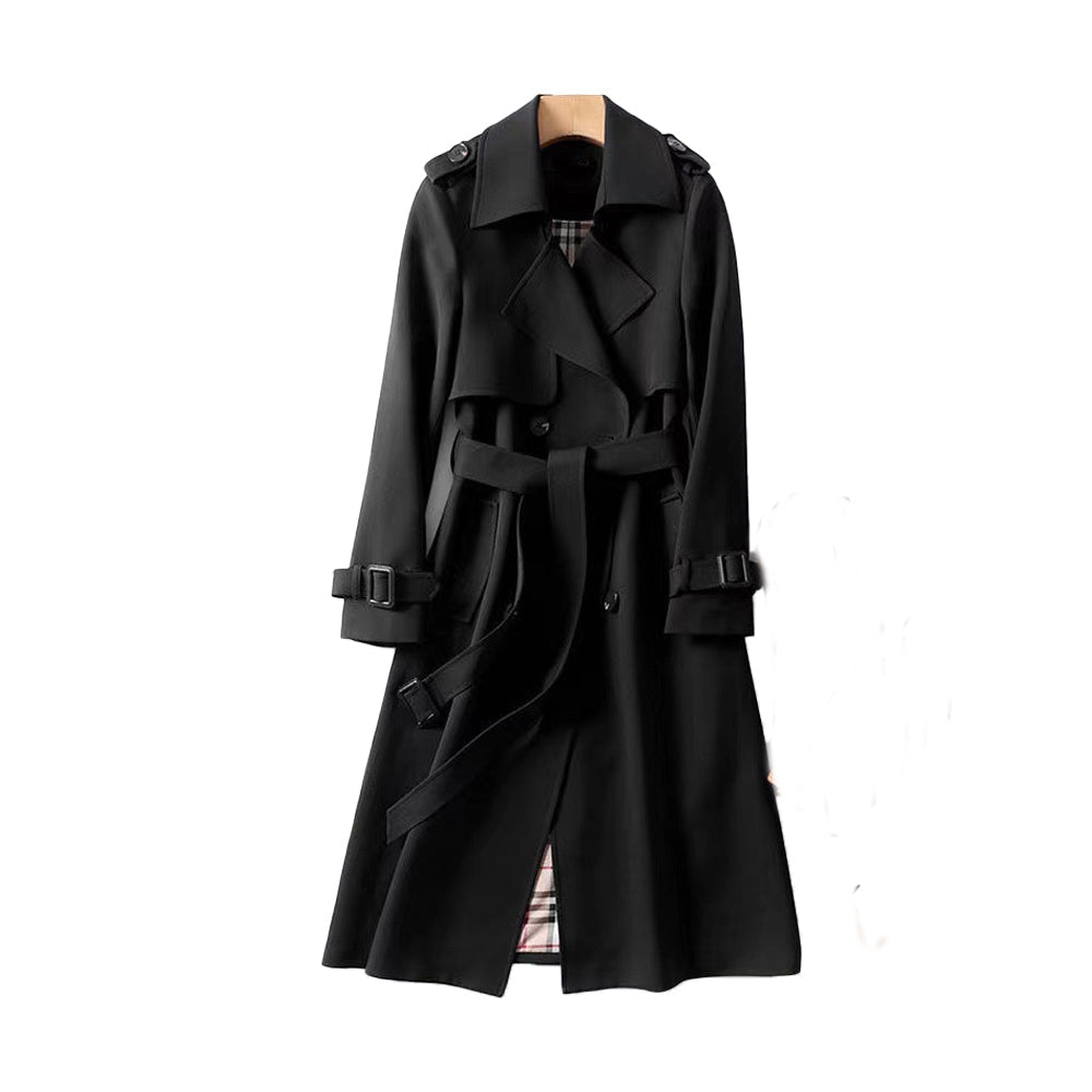 Women’s Classic Trench Coat – Double-Breasted Tailored Fit