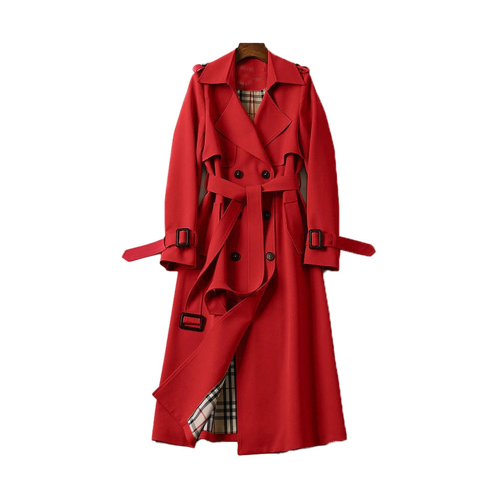 Women’s Classic Trench Coat – Double-Breasted Tailored Fit