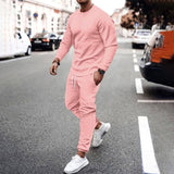 Men's Two-Piece Tracksuit Set – Long Sleeve Top & Joggers | Casual Loungewear
