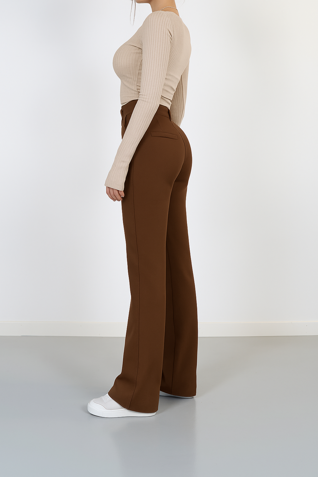 Beau | High-Waist Pantalon Met Rechte Pijpen11