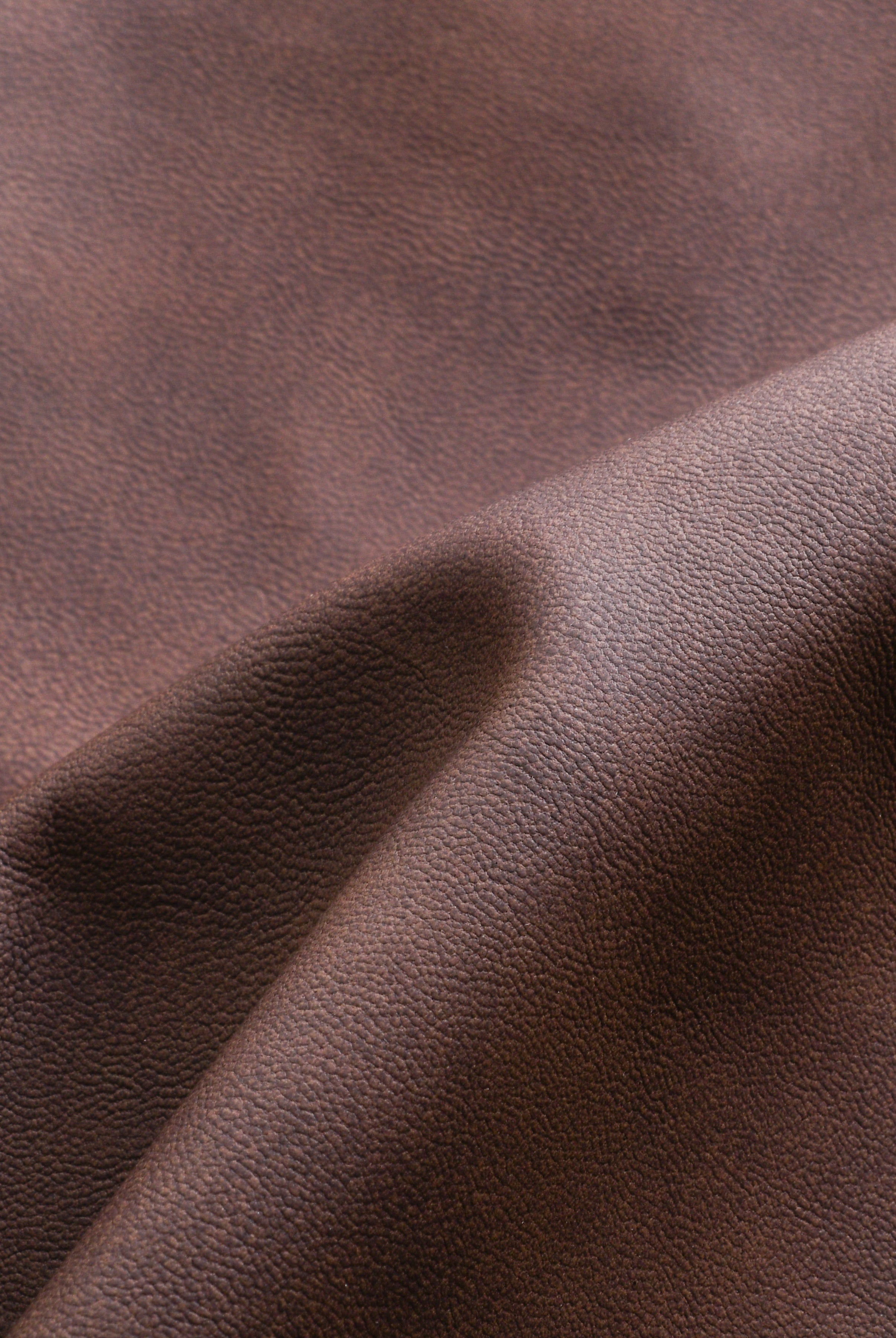 Close-up of brown leather texture