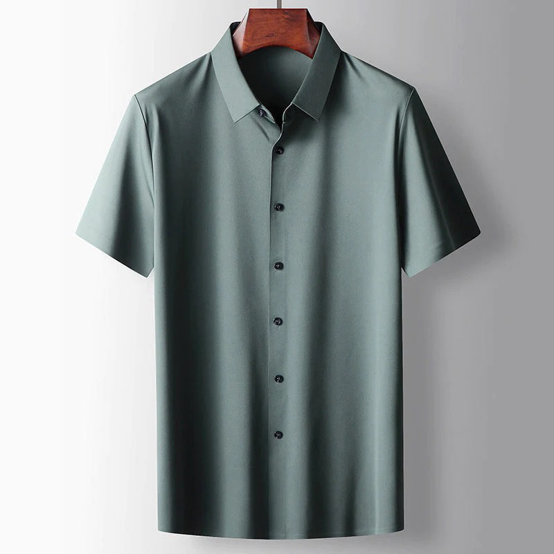 Men's Relaxed Silk Shirt for Casual and Smart-Casual Style 0