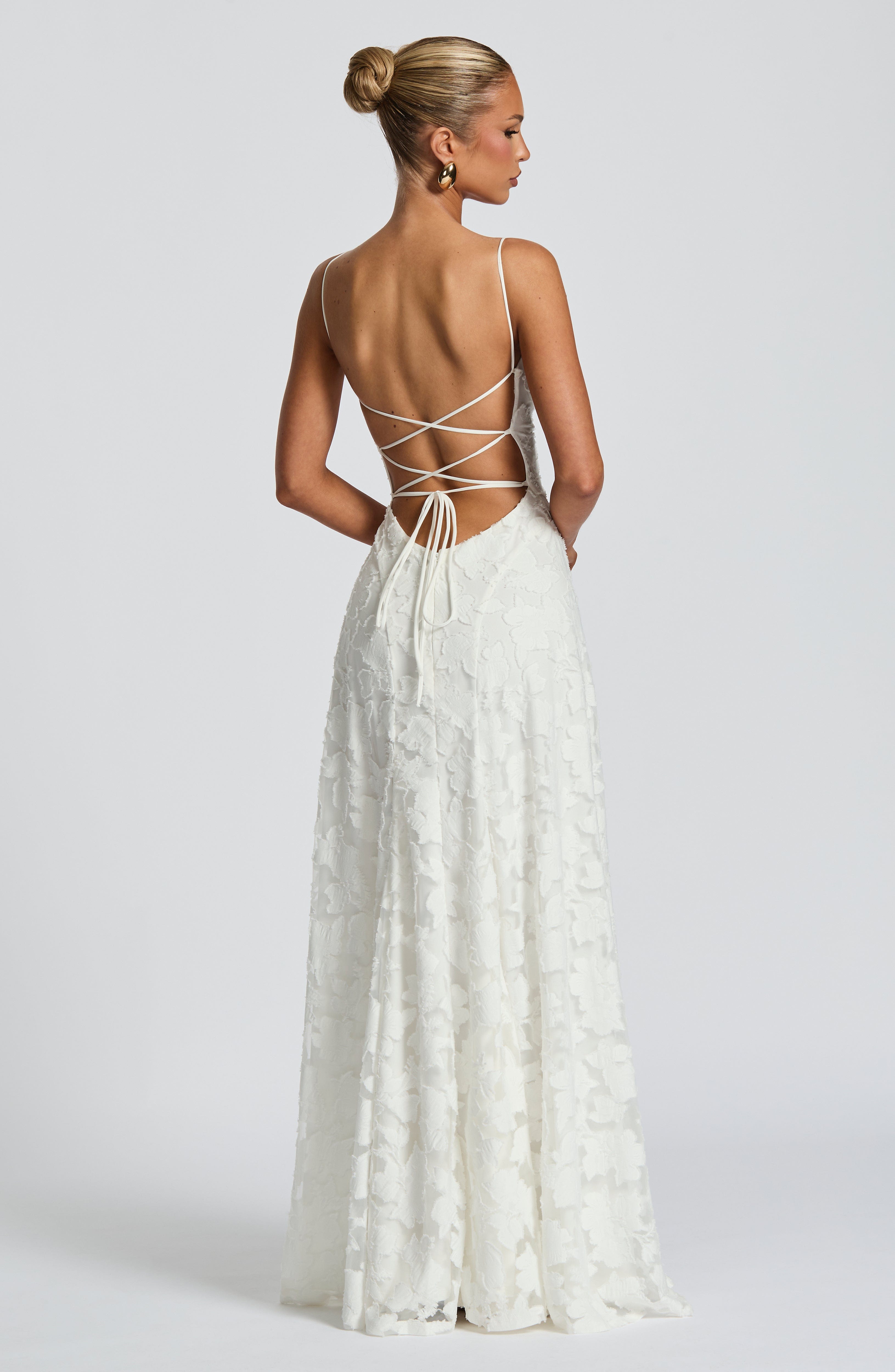 Dames Maxi Jurk Mouwloos met Cowl-hals en Bloemenpatroon
