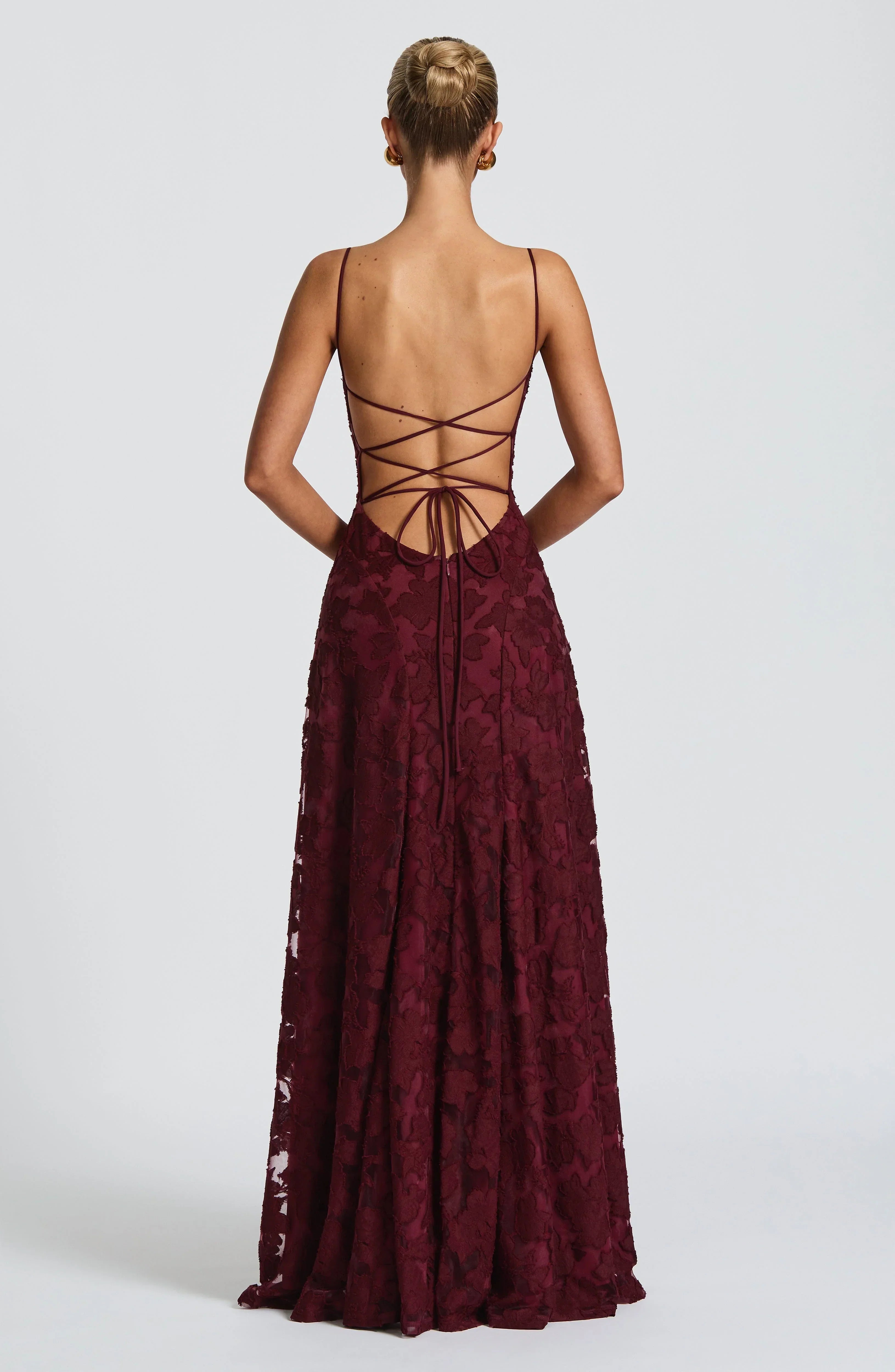 Dames Maxi Jurk Mouwloos met Cowl-hals en Bloemenpatroon