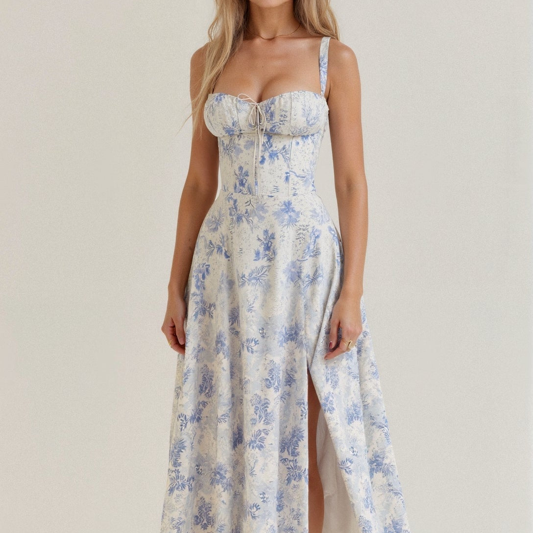 Women's Corset Midi Dress – Feminine Silhouette & Effortless Charm