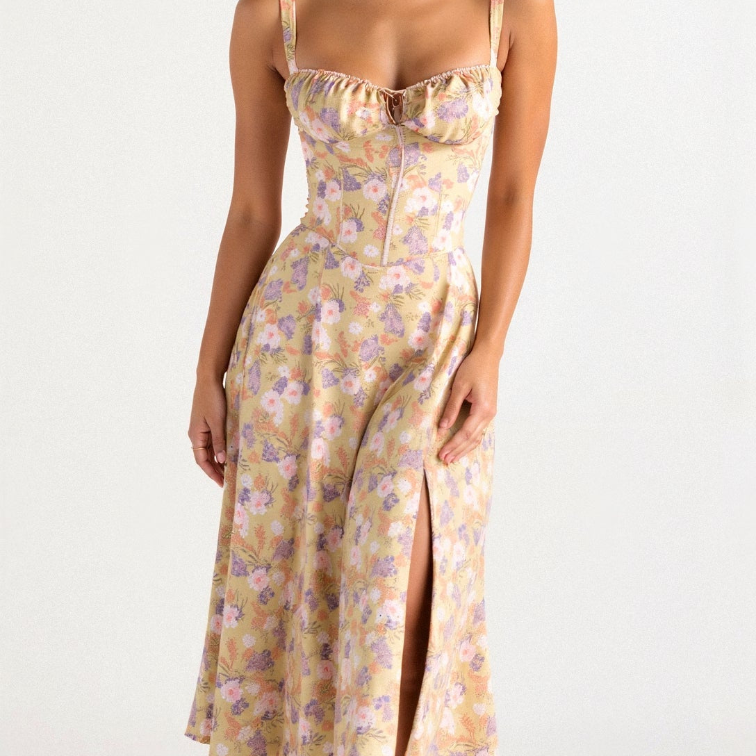 Women's Corset Midi Dress – Feminine Silhouette & Effortless Charm