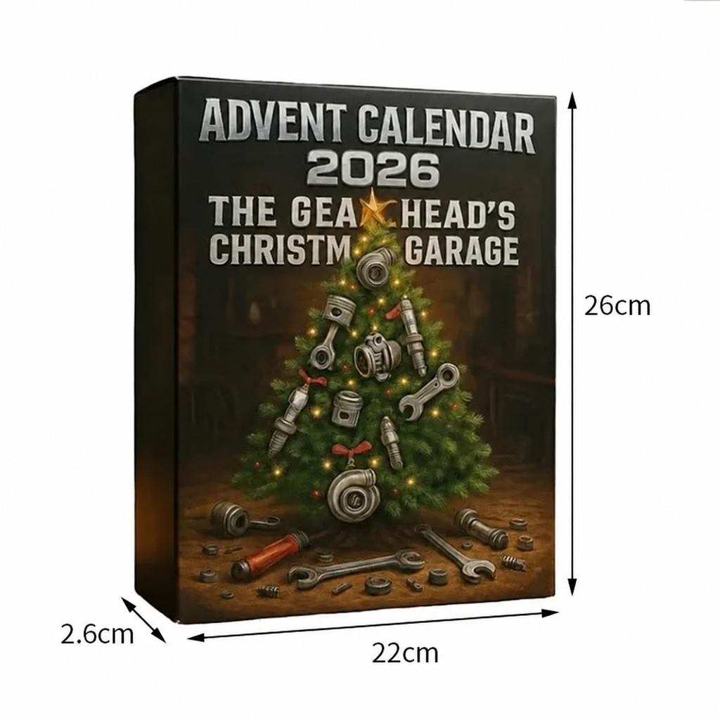 The Gearhead's Christmas Garage 2026 Advent Calendar 24-day Tool-Themed Surprise Blind Box For Car Enthusiasts DIY Holidays