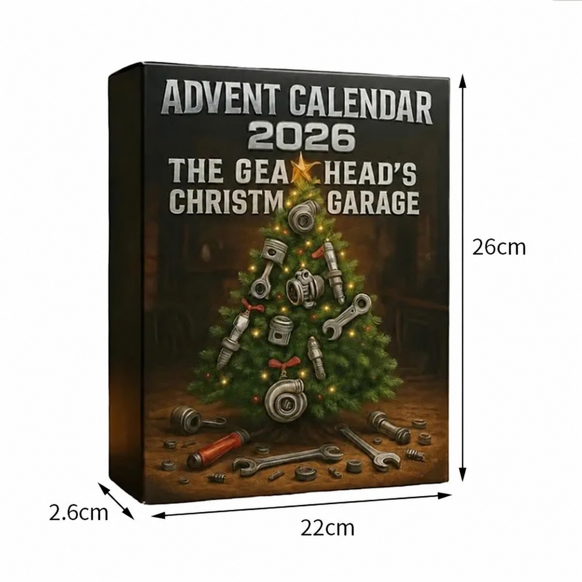 The Gearhead's Christmas Garage 2026 Advent Calendar 24-day Tool-Themed Surprise Blind Box For Car Enthusiasts DIY Holidays