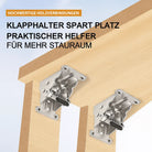 Klappbare Tischbeine - Verwandeln Sie jeden Tisch in ein platzsparendes Wunder (90° Auto-Lock) -   Mivoza Deutschland