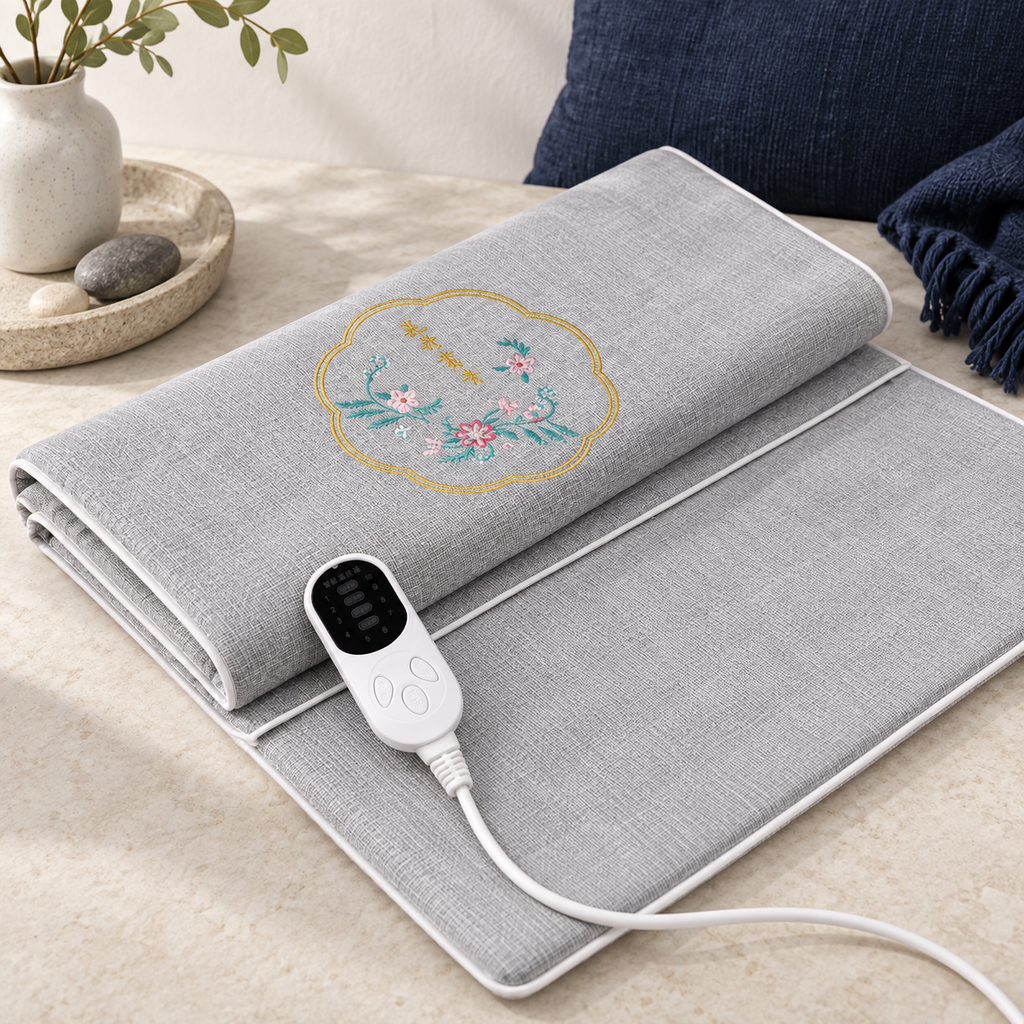 Electric Heating Pad – Grey Moxa Warming Mat for Home