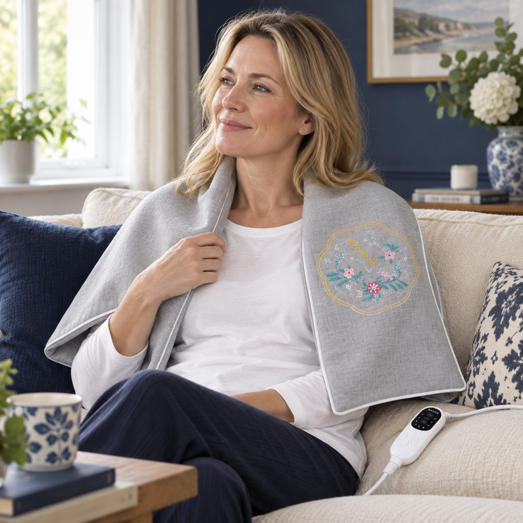 Electric Heating Pad – Grey Moxa Warming Mat for Home