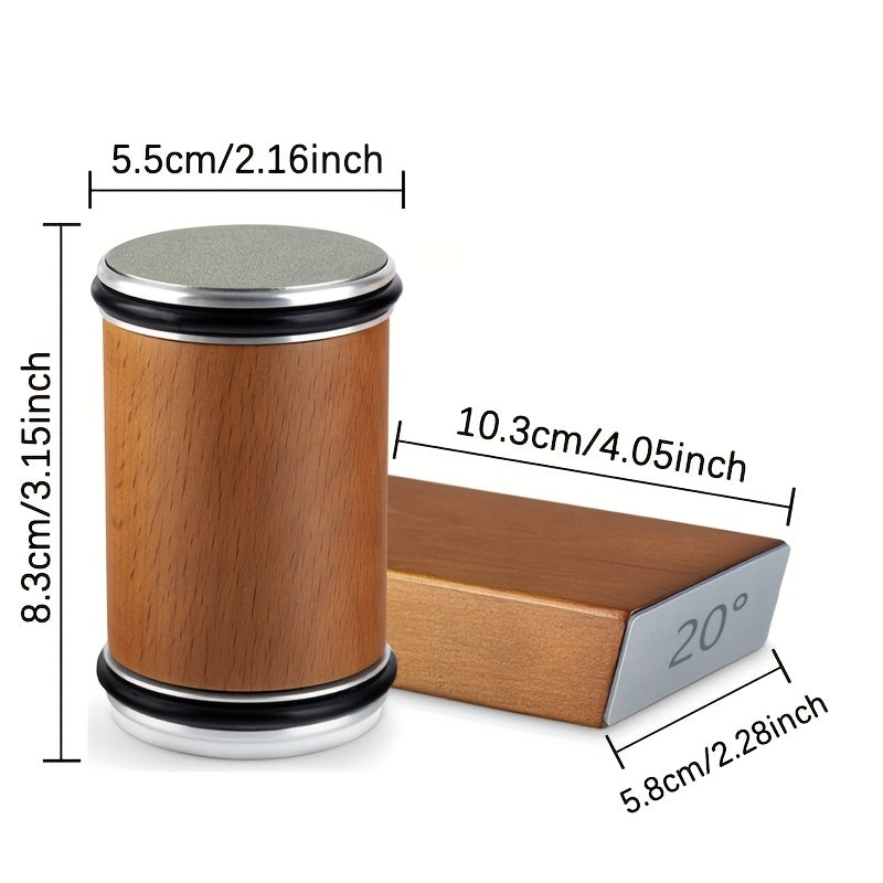 DuoCut Sharpening Stone Set | Diamond Stone with Magnetic Holder | 15° & 20° Sharpening Angles | Wood & Metal