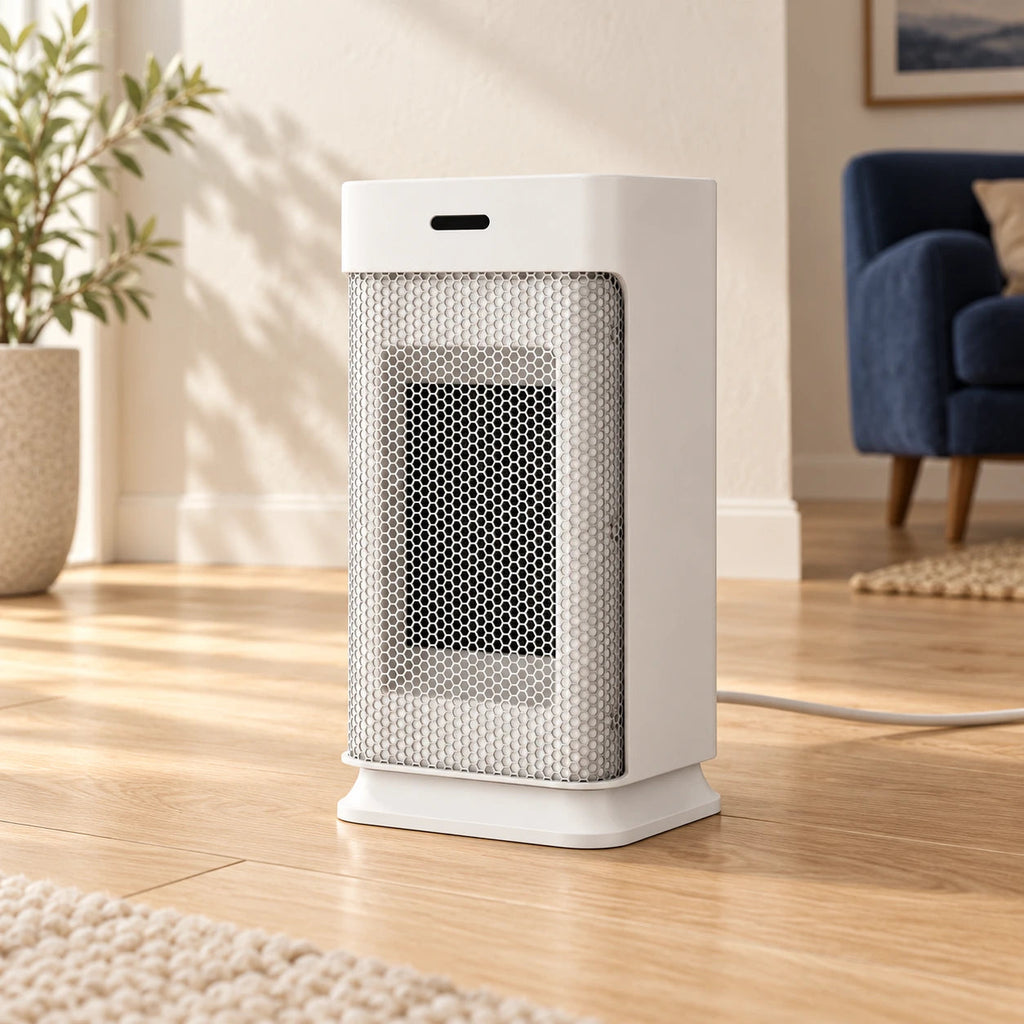 Compact Oscillating Fan Heater – 800/1200 W & Remote Control