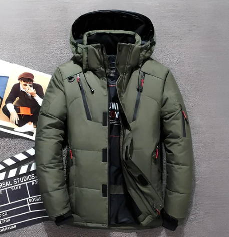 Men's Down Puffer Jacket - Lightweight Autumn, Winter Jacket