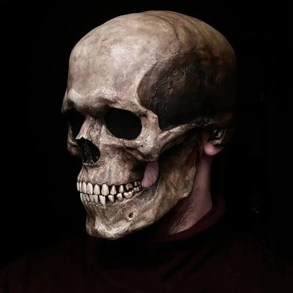 SkullMask - Realistic Halloween Mask with Movable Jaw