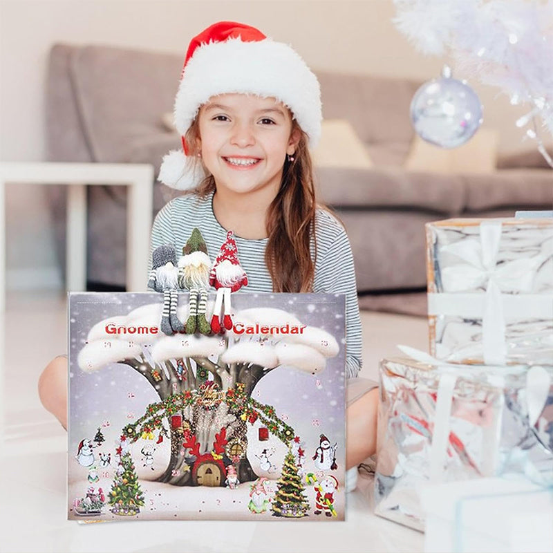 2026 Advent Calendar Gnome - 24 Day Holiday Countdown with Handcrafted Plush Gnomes and Daily Festive Surprises