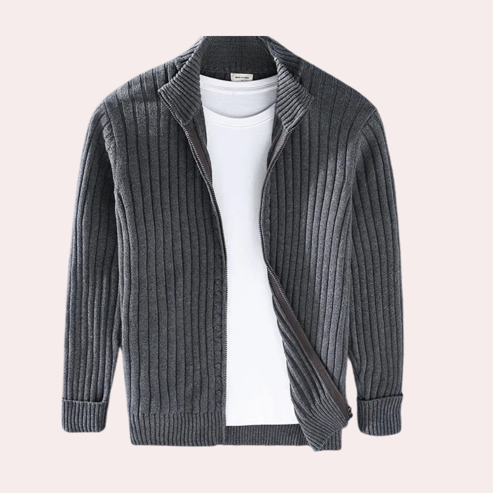 Cardigan Uomo con Zip in Maglia – Maglieria Casual Moderna