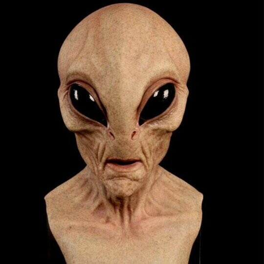 Realistic Alien Mask Halloween Costume Accessory