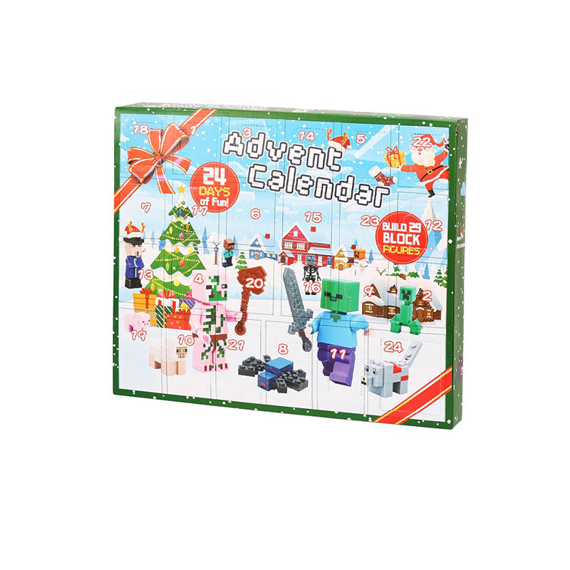 2026 Christmas Advent Calendar with 29 Building Block Figures - 24 Day Holiday Countdown Toy Set for Kids and Collectors