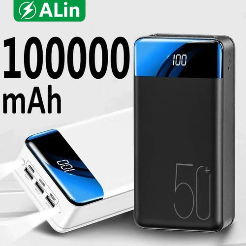 Powerbanka 50 000 mAh | Ultra rychlé nabíjení | Pro notebook, tablet a smartphone | Kompaktní a extrémně výkonná