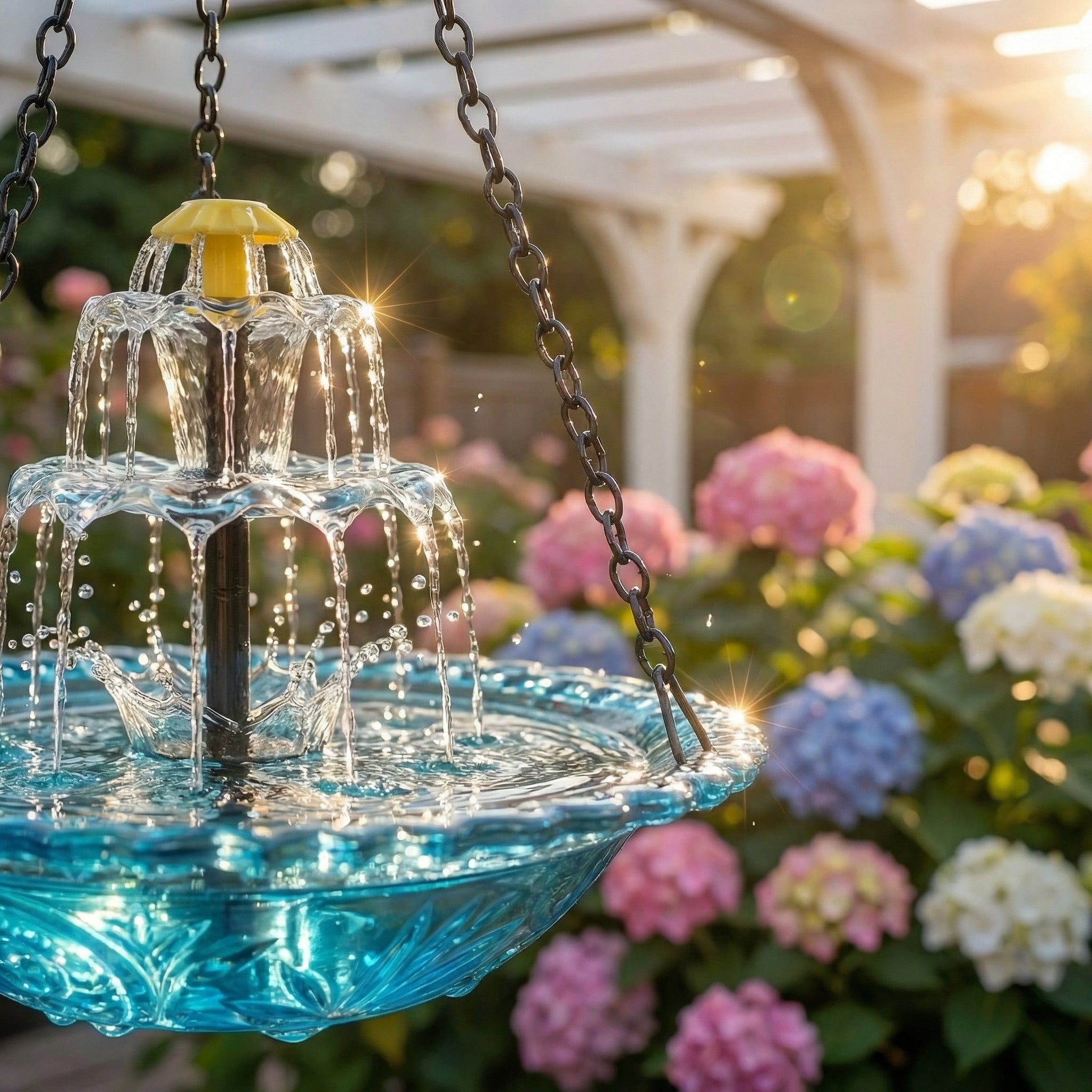 Solar Bird Bath with Fountain