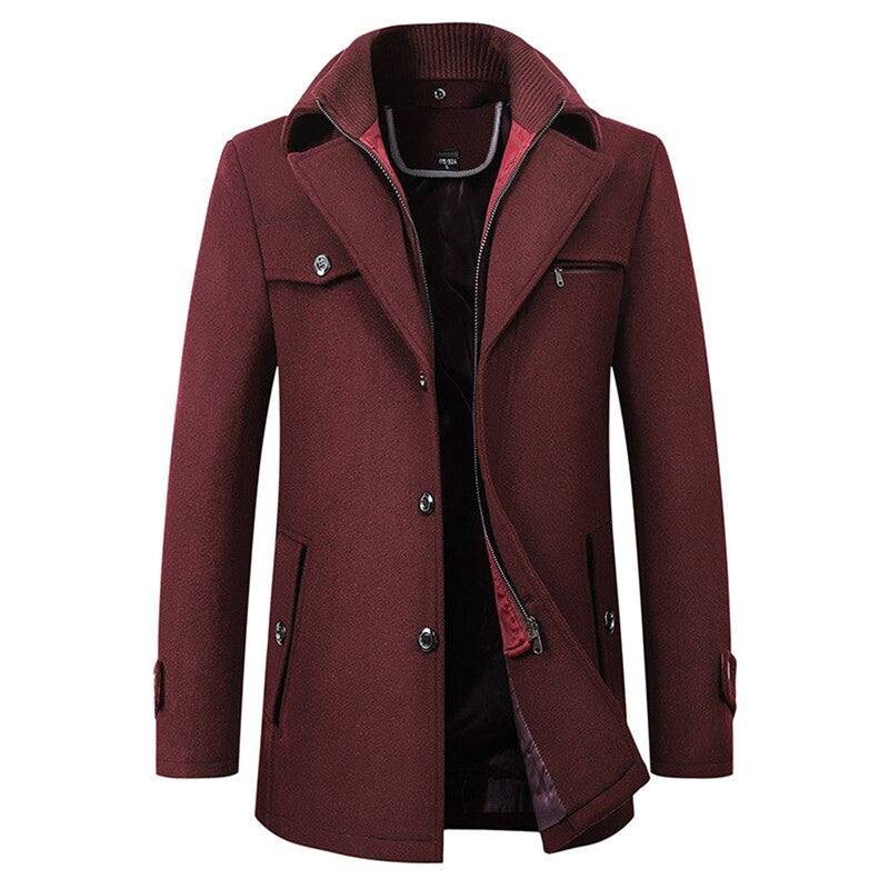Men’s Wool Blend Winter Coat – Business & Smart Style