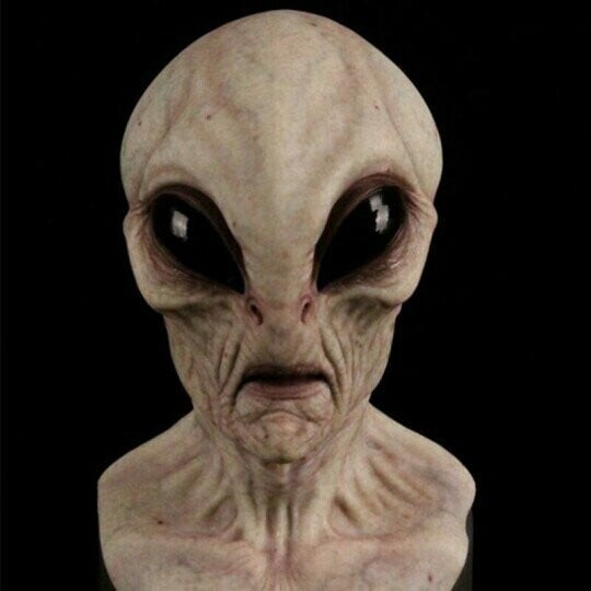 Realistic Alien Mask Halloween Costume Accessory