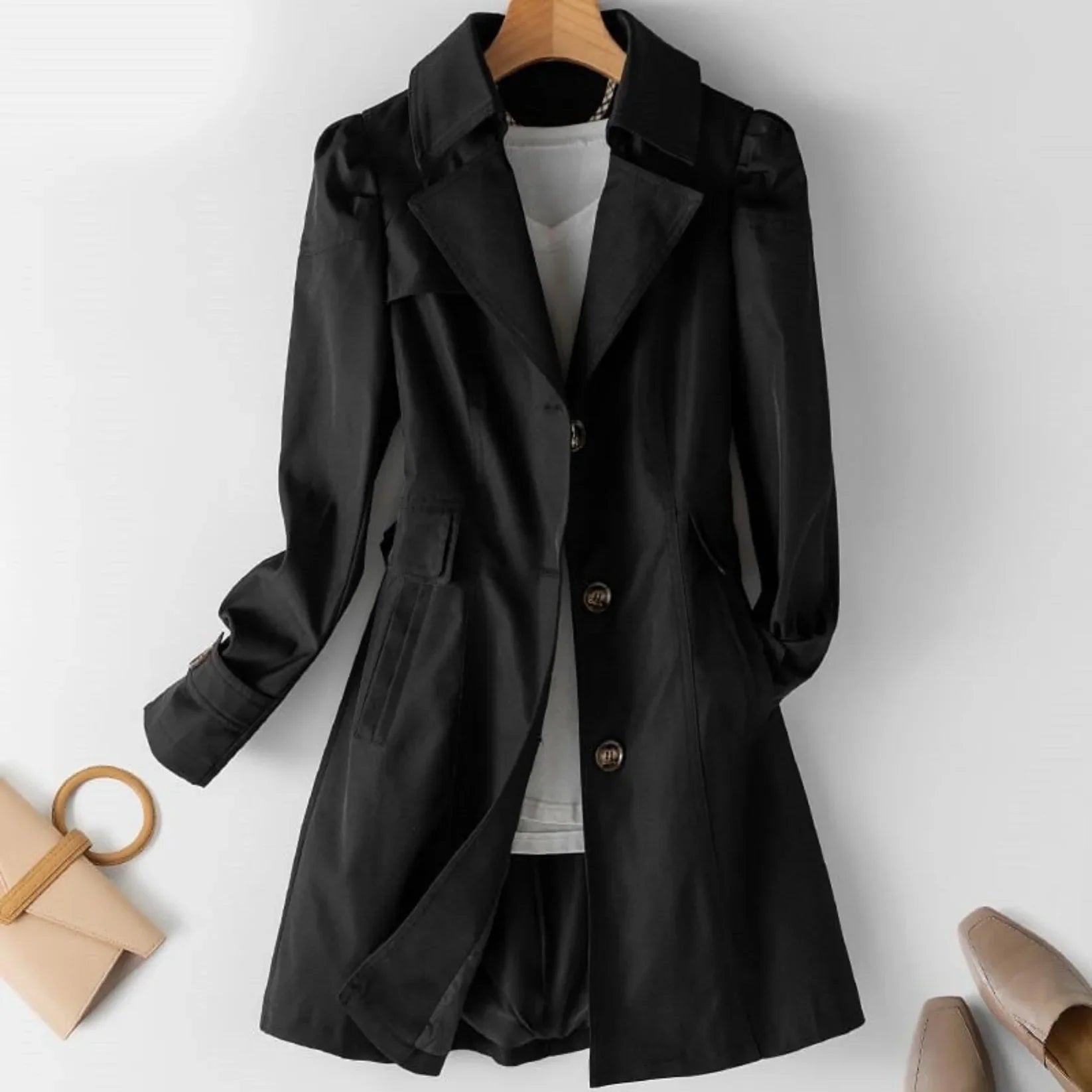 Trench coat impermeabile da donna - Stile classico