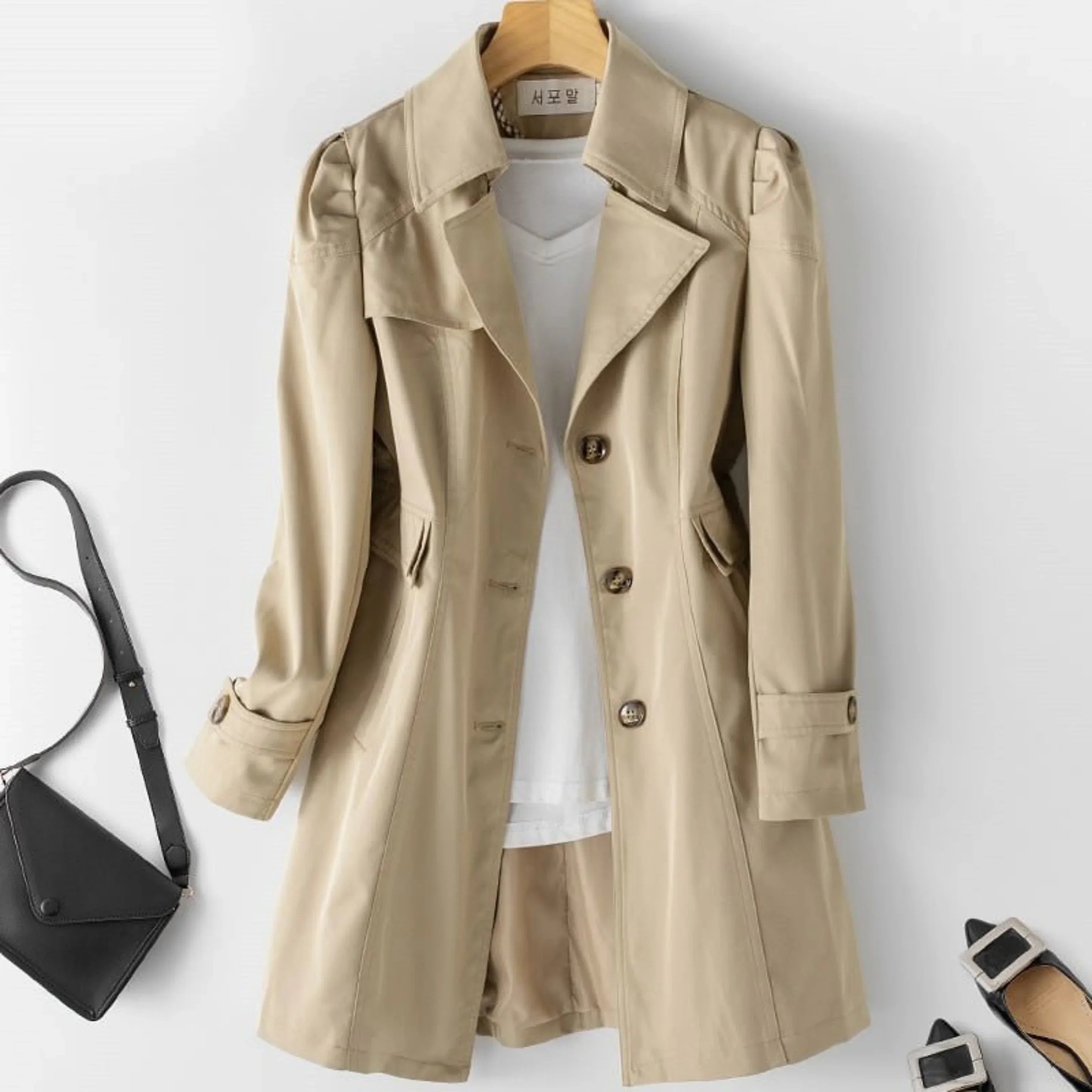 Trench coat impermeabile da donna - Stile classico