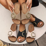Women’s Cork Sandals – Stylish Summer Slip-Ons