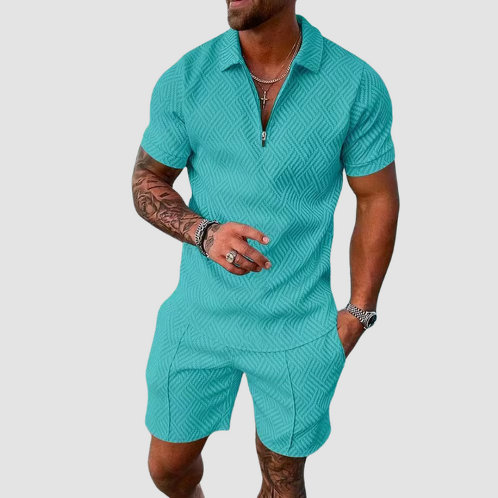 Completo estivo casual da uomo in due pezzi