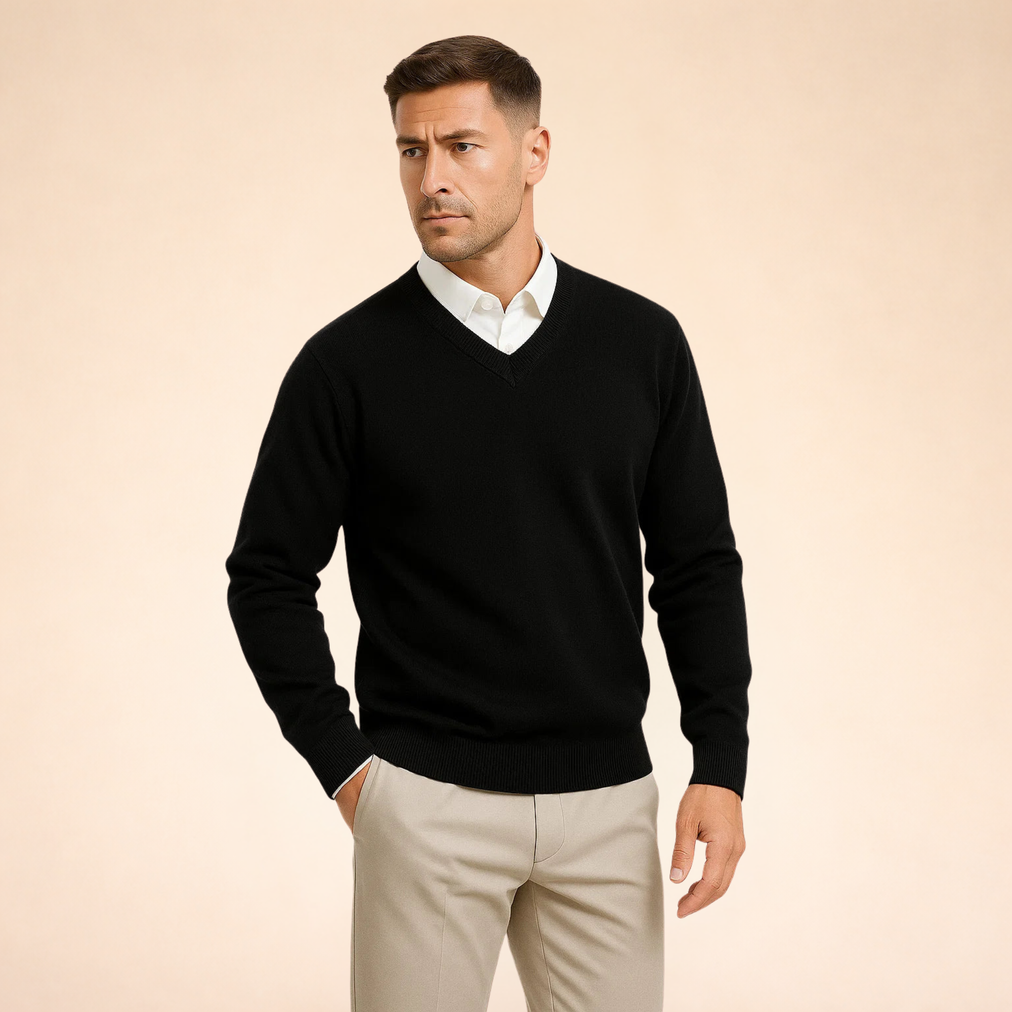 Cashmere V-Neck Sweater