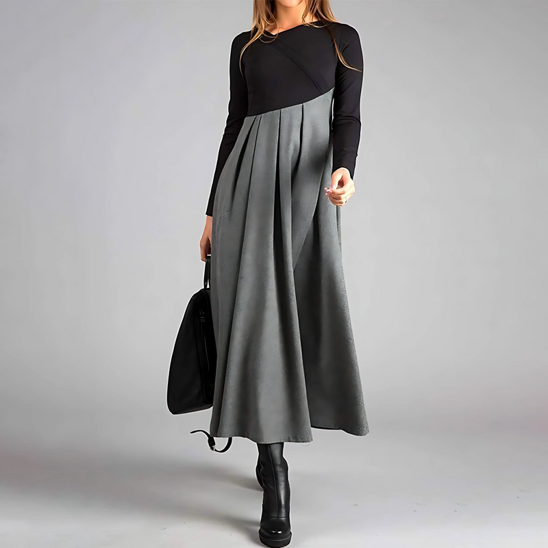 Women’s. A-Line Dress – Pleated Skirt, Cotton Blend
