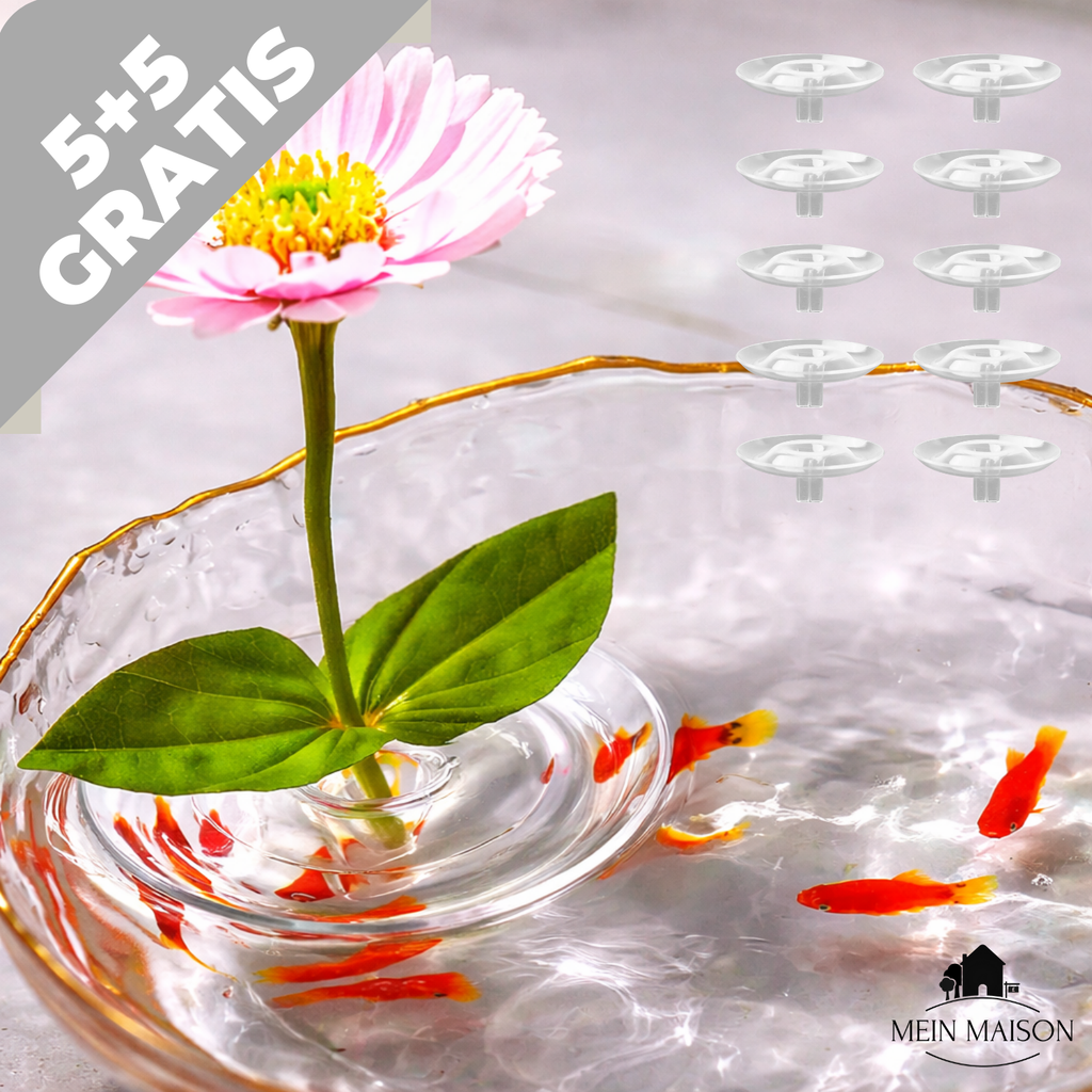 Portafiori fluttuante: mantiene i fiori perfettamente diritti all’istante