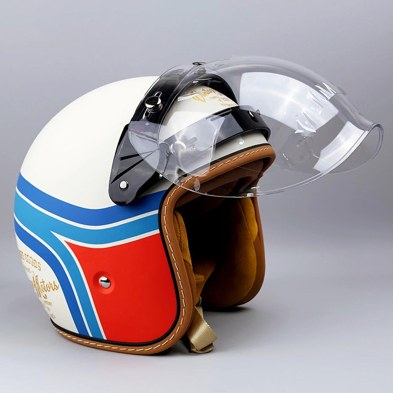Kask motocyklowy Timeless - zatwierdzony przez DOT i ECE