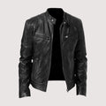 Elegant Men's Leather Jacket – Genuine Leather, Timeless Style, All-Season Comfort