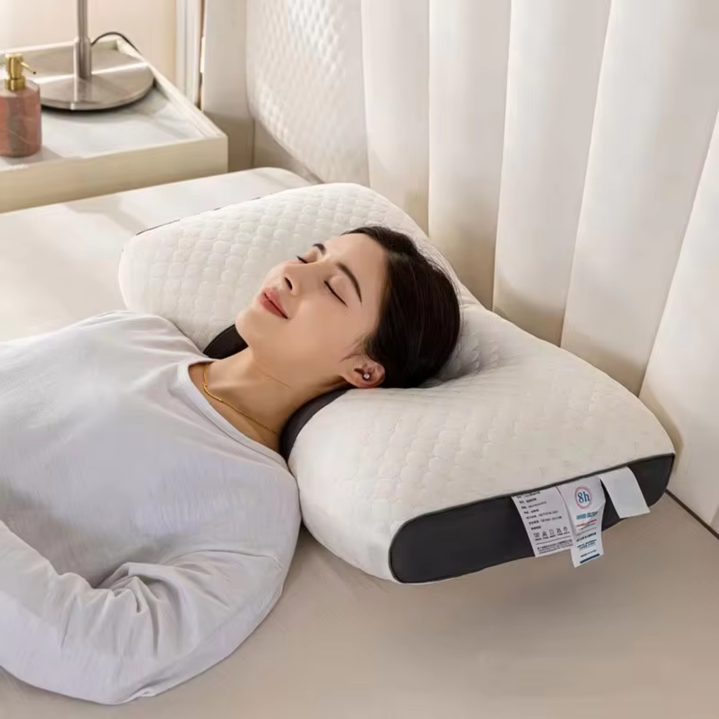 Ortopedický polštář na krk | Ergonomický tvar | Paměťová pěna | Prodyšný