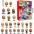 24 Day Advent Calendar with Exclusive Music Artist Inspired 2D Figurines | Christmas Countdown Holiday Ornament Set for Fans