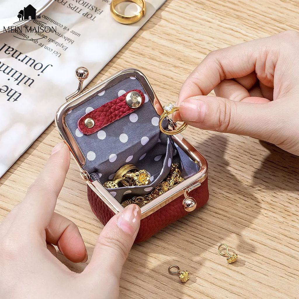 Portable Mini Jewelry Box - Elegant Travel Organizer