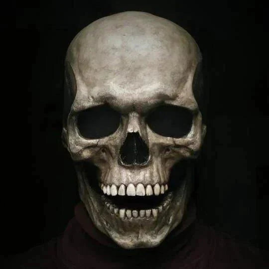 SkullMask - Realistic Halloween Mask with Movable Jaw