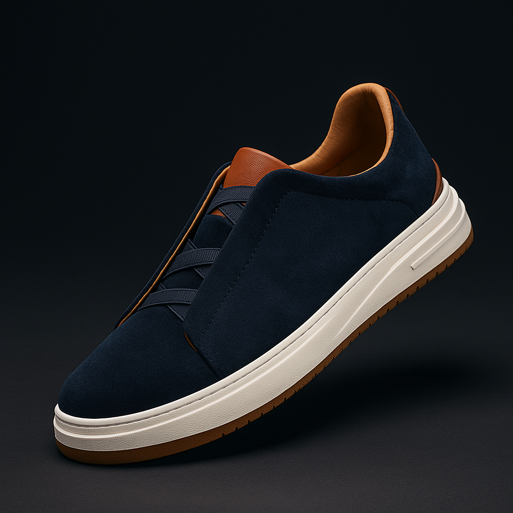 Pánské slip-on tenisky z hovězí kůže