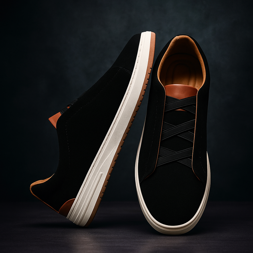 Pánské slip-on tenisky z hovězí kůže