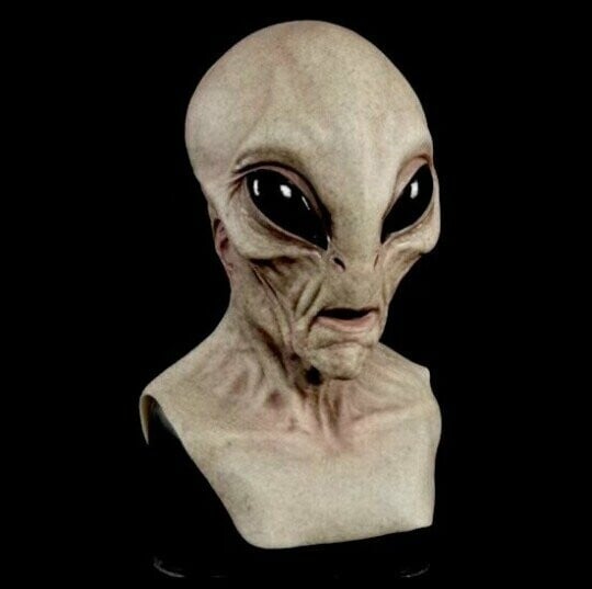 Realistic Alien Mask Halloween Costume Accessory