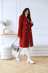Women's Double-Breasted Coat - Sophisticated & Comfortable for Every Occasion