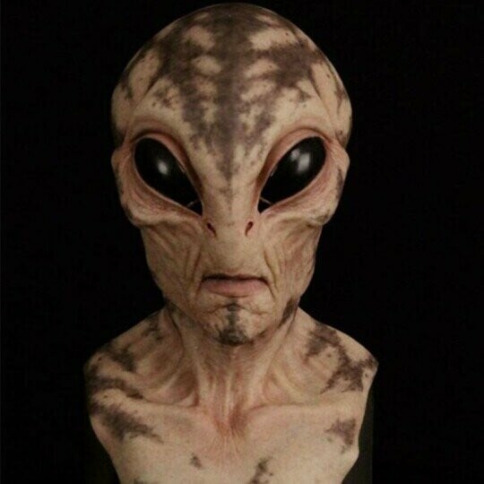 Realistic Alien Mask Halloween Costume Accessory