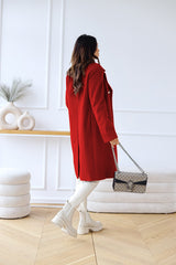 Women's Double-Breasted Coat - Sophisticated & Comfortable for Every Occasion