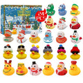 Rubber Duck Advent Calendar 2026 | 24 Day Christmas Countdown Toy Set for Kids - Holiday Themed Rubber Duckies Surprise Gift