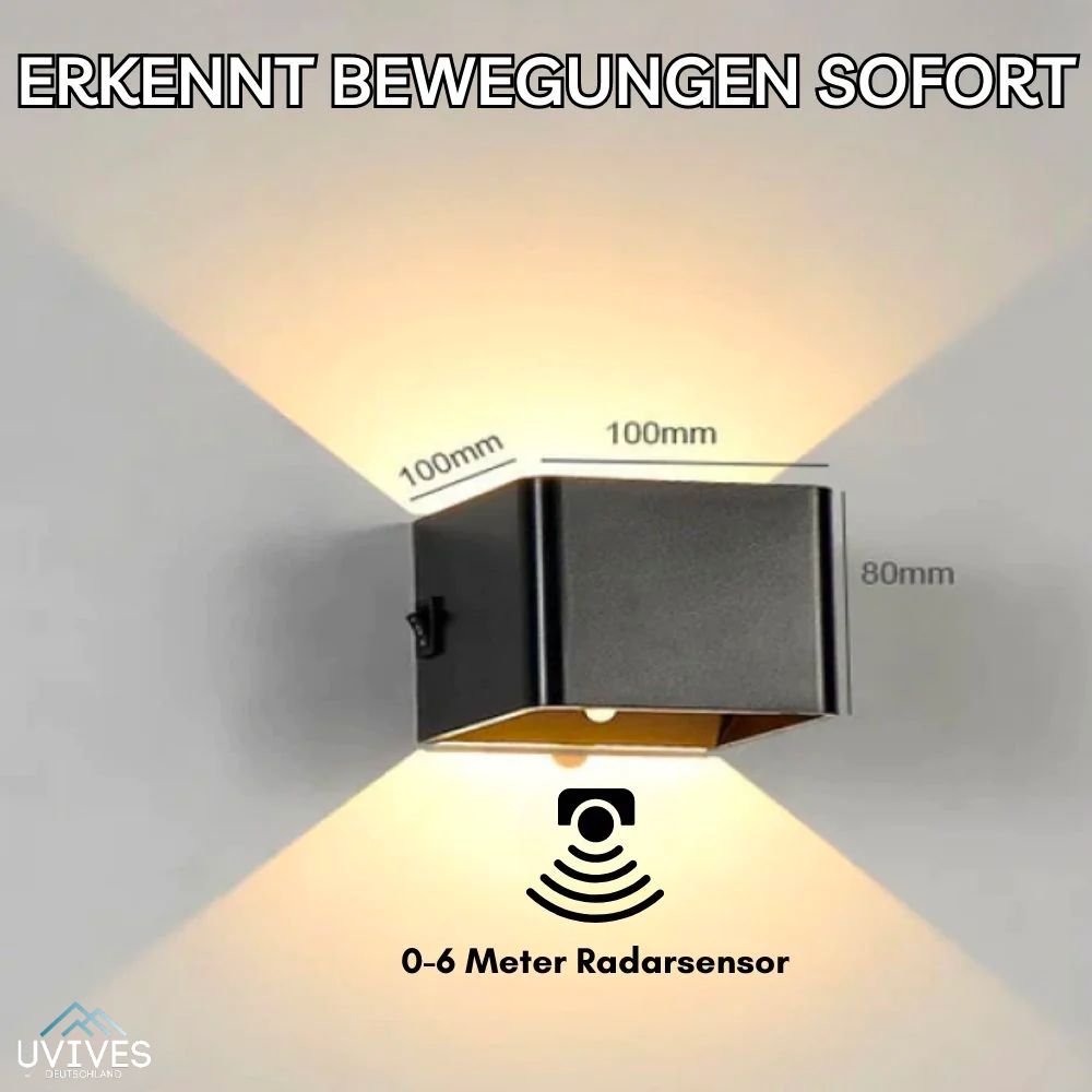 LuminaCube - Lampada da parete wireless e lussuosa